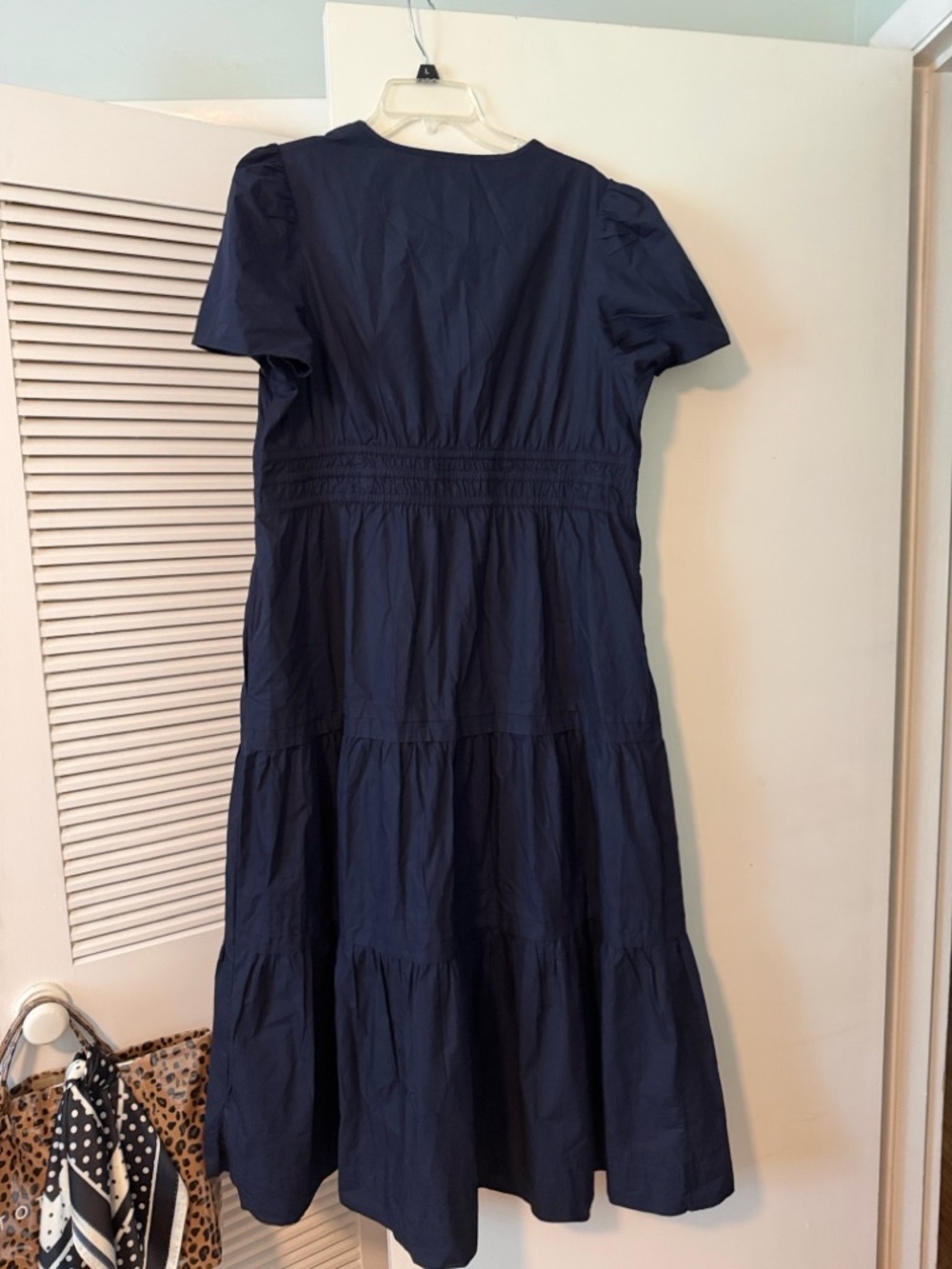 Quince 100% Organic Cotton Poplin Tiered Maxi Dress - Picture 7 of 7